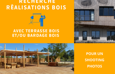 Campagnes terrasse et bardage bois : recherche de réalisations pour shooting
