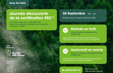 Journée découverte de la certification FSC® - le 26 septembre à NEVERS