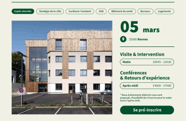Journée Surélévation avec Rennes Métropole – CNDB x Fibois Bretagne