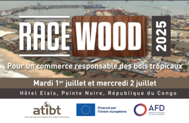 Le RACEWOOD 2025 de l'ATIBT aura lieu les 1er et 2 juillet à Pointe-Noire