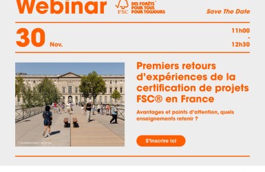 Le CNDB organise un Webinar Certification de projets bois avec FSC® – Le 30 novembre à 11h