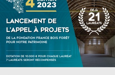 La fondation "France Bois Forêt pour notre Patrimoine" lance son appel à projet pour une 4ème édition de soutien aux chantiers de restauration