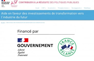 France Relance : aide en faveur des investissements de transformation vers l’industrie du futur