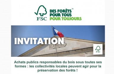 Webinaire FSC France sur le rôle des collectivités locales et l'impact des achats responsables de bois sur la préservation des forêts
