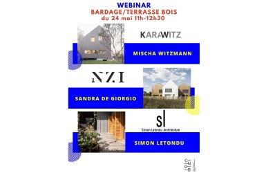 Le CNDB vous invite à un webinaire sur les bardages et les terrasses Bois