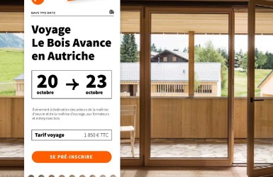 Pré-inscription : Le Bois Avance en Autriche du 20 au 23 octobre 2025 - CNDB x CCCA-BTP